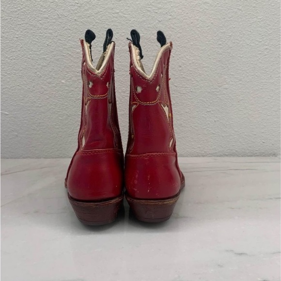 Vintage rare ACME red toddler/ infant cowboy boots - Picture 4 of 8